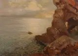 Guido Dolci, Marina, oil on panel