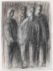 Tre disegni by Roberto Barni, mixed media on paper, offered Feb 2022