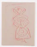 Massimo Campigli, Donna, lithograph a colori
