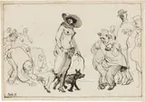George Grosz, Passeggiando con il cane