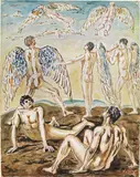 Giorgio de Chirico, La rinascita dell'aviazione, 1946, watercolour on paper applicata on cardboard