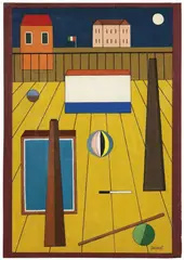 Atanasio Soldati, Composizione, 1946, oil on panel