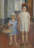 Ardengo Soffici, Valeria e Laura (Ritratto delle due figlie)