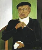 Giuseppe Migneco, Autoritratto, oil on canvas