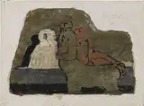Salvatore Fiume, Statuaria, oil on bassorilievo on faesite