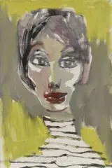 Volto di ragazza by Mino Maccari, 1970, oil on canvas, offered Dec 2021