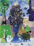Senza titolo by Antonio Possenti, 1993, oil on canvas board, offered Dec 2021