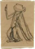 Studio di illustrazione per «Il Popolo d'Italia» by Mario Sironi, 1937, pencil and watercolour on paper, offered Dec 2021