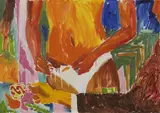 Janusz Haka, Breakfast, 1982, oil on canvas