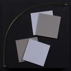 Bruno Bani, Senza titolo, 2015, acrylic and filo di rame on canvas and cardboard