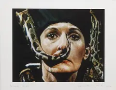 Dragon Head by Marina Abramović, 1990, Chromogenic print, on Kodak paper, mounted to BFK Rives paper support, the full sheet, offered Dec 2021