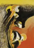 Remo Brindisi, Figure, 1950, oil on canvas