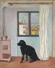 Interno by Giuseppe Cesetti, oil on canvas, offered Dec 2021