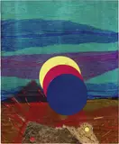 Roberto Crippa, Senza titolo, 1970, collage on panel