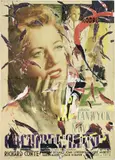 Rotella, Orchidea bianca, décollage on canvas