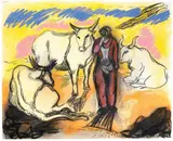 Sandro Chia, Senza titolo, 1986, mixed media on paper