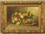Natura morta by Jules Félix Ragot, oil on canvas, offered Nov 2021