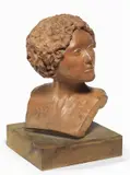 Renato Bertelli, Testa femminile, Scultura in terracotta