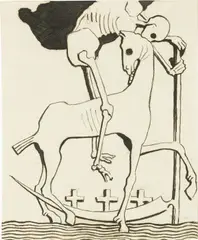 Adolfo Wildt, La Morte, 1916, inchiostro on paper