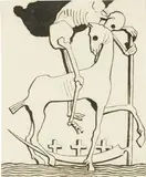 Adolfo Wildt, La Morte, 1916, inchiostro on paper