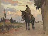 La mula by Cafiero Filippelli, oil on faesite, offered Oct 2021