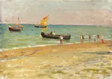 Luigi Gioli, Sulla spiaggia