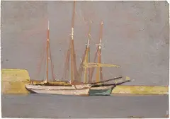 Marciana Marina by Llewelyn Lloyd, 1931, oil on panel, offered Oct 2021