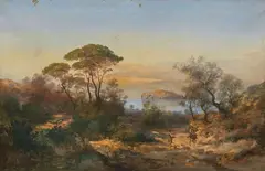 Paesaggio by Andrea Markò, oil on canvas, offered Oct 2021