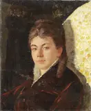 Edoardo Tofano, Ritratto di signora, oil on canvas