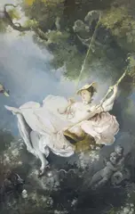 Romualdo Locatelli, L'altalena, oil on canvas