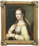 Luca Longhi, Santa Caterina d'Alessandria, oil on panel