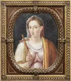 Santa Margherita by Giovanni Maria Butteri, oil magro on canvas, offered Oct 2021