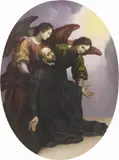 Francesco Curradi, «Santo in estasi sorretto da due Angeli» e «Santo che contempla Cristo»
