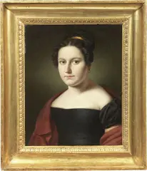 Ritratto femminile by Pietro Benvenuti, oil on canvas, offered Oct 2021