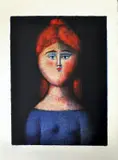 Bambina by Antonio Bueno, lithograph a colori, offered Oct 2021