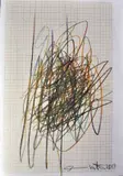 Hermann Nitsch, Senza titolo, 2017, matite colorate on paper