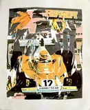 Rotella, Niki Lauda, screenprint a colori