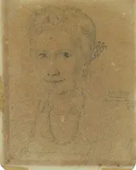 Ritratto di Leda Mastrocinque by Giorgio de Chirico, 1945, pencil on paper, offered Jun 2021