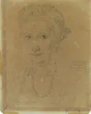 Giorgio de Chirico, Ritratto di Leda Mastrocinque, 1945, pencil on paper