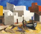 Paesaggio dell'Aspra by Renato Guttuso, 1959, oil on canvas, offered Jun 2021