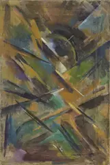 Mikhail Larionov, Raggismo, 1912, oil on canvas