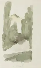 Paesaggio by Giorgio Morandi, 1958, watercolour on paper, offered Jun 2021