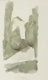 Giorgio Morandi, Paesaggio, 1958, watercolour on paper