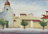 Piazza del Cestello by Ottone Rosai, 1955, oil on canvas, offered Jun 2021