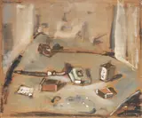 Hommage a Chardin by Filippo de Pisis, 1948, oil and tempera on compensato, offered Jun 2021