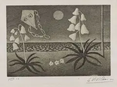 L'aquilone by Giuseppe Viviani, 1952, etching on rame, offered Jun 2021