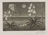 Giuseppe Viviani, L'aquilone, 1952, etching on rame