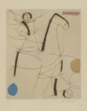 Giocolieri by Marino Marini, 1971, etching and acquatinta a colori, offered Jun 2021