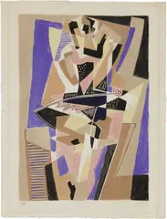 La danseuse by Gino Severini, 1955, lithograph a sei colori, offered Jun 2021