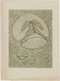 Max Ernst, Zu: Pierre Hebey, Festin, 1974, lithograph a cinque colori
